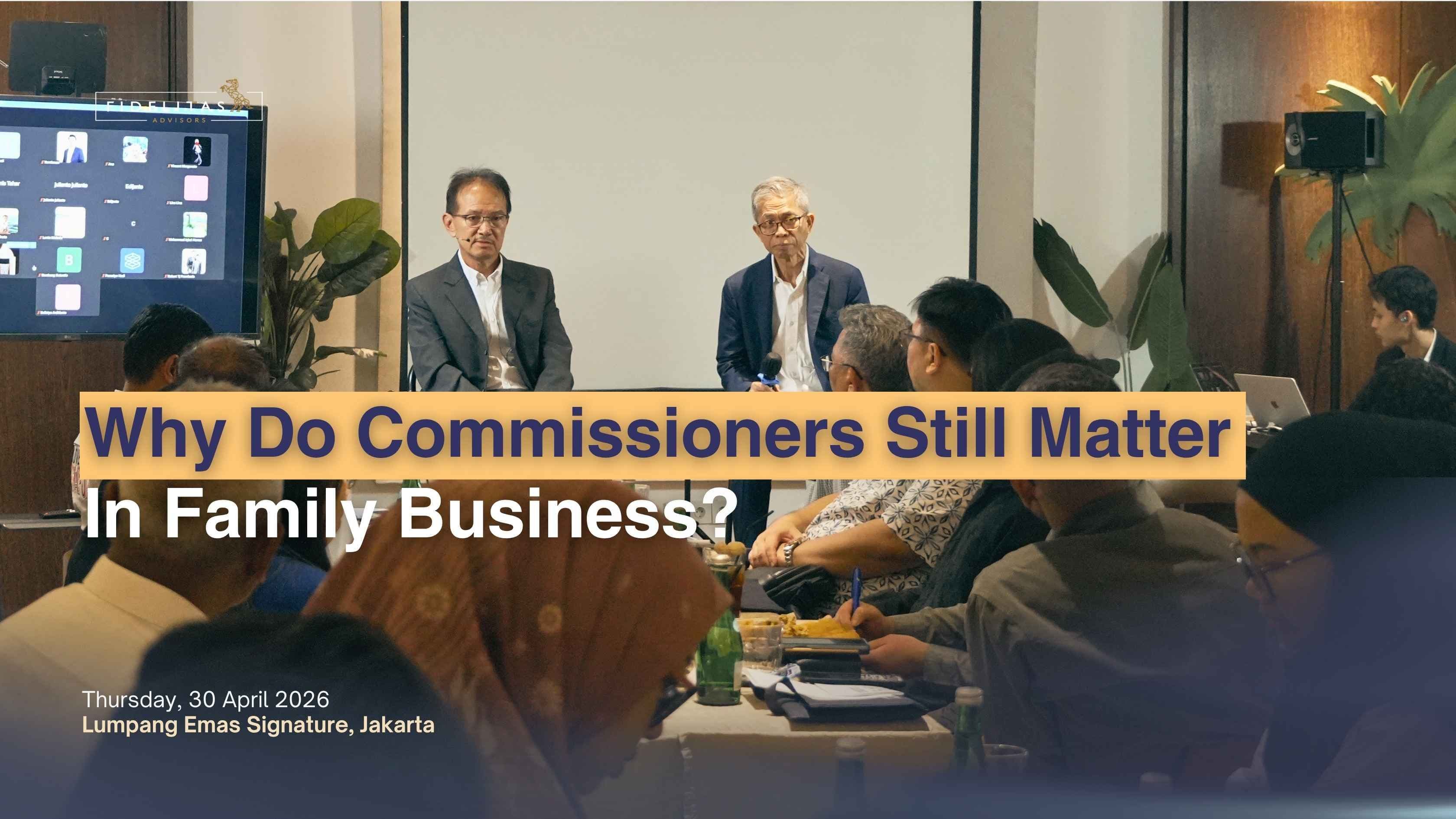 Why Do Commissioners Still Matter In Family Business?